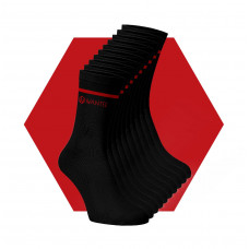 Basic Black and Red Socks Wantee 10-pack