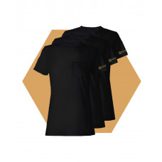 Pure Black Women´s T-shirt Wantee 3-pack