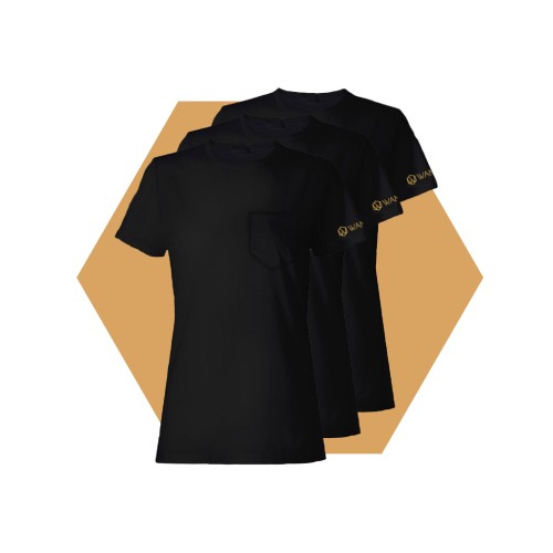 Pure Black Women´s T-shirt Wantee 3-pack Pure Black Women´s T-shirt Wantee 3-pack