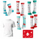 Medical Pure White Men´s Set 6-pack