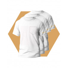 Pure White Men's T-Shirt Wantee 3-Pack