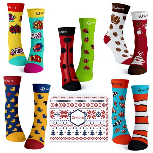 Best of Wantee Socks 5-pack gift box