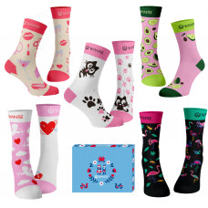 Ladies Club Socks Wantee 5-pack Gift Box