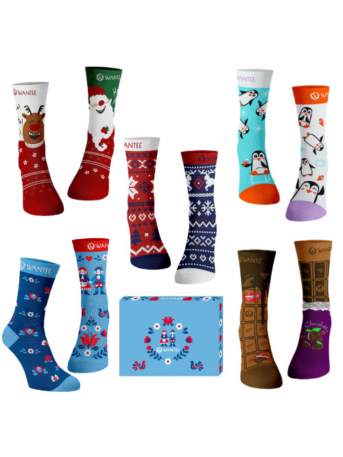 Christmas Gift Socks for Women Wantee 5-pack