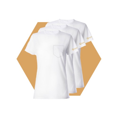 Pure White Women´s T-shirt Wantee 3-pack Pure White Women´s T-shirt Wantee 3-pack