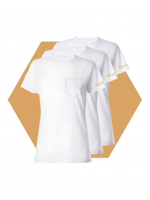 Pure White Women´s T-shirt Wantee 3-pack