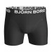 Men's Boxers Björn Borg 2-Pack Solid Cotton Stretch White and Black