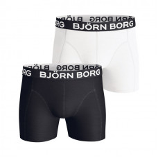Men's Boxers Björn Borg 2-Pack Solid Cotton Stret...
