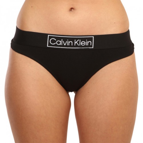 Women's Thong Calvin Klein Reimagined Heritage Thong Black Women's Thong Calvin Klein Reimagined Heritage Thong Black