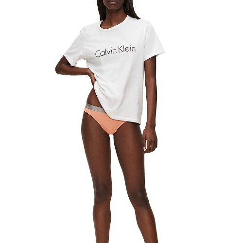 Calvin Klein Radiant Cotton Thong for Women - Salmon Calvin Klein Radiant Cotton Thong for Women - Salmon