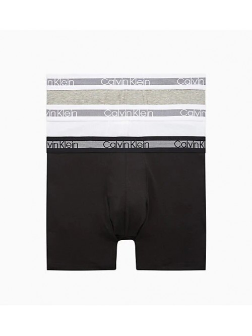 Men's Calvin Klein Cooling Trunk Boxers White, Grey, Black 3-Pack