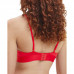 Women's Bra Calvin Klein Monolight CTN Holiday-LGHT Lined Triangle Red