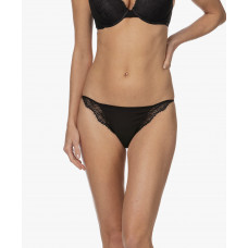 Women's Panties Calvin Klein Black Linear Lace-Bik...