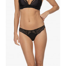 Women's Thongs Calvin Klein Black Linear Lace-Thon...