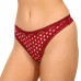 Women's Calvin Klein Bottoms Up Refresh Thongs brown, orange, burgundy with stars 3-pack