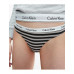 Calvin Klein Women's Carousel Thong Dark Pink, Grey, Striped 3-Pack