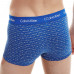 Men's Calvin Klein Cotton Stretch Low Rise Trunk Boxers, blue, 3-pack