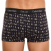 Men's Calvin Klein Cotton Stretch Low Rise Trunk Boxers, white, lavender, black with lettering 3-pack