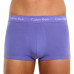Men's Calvin Klein Cotton Stretch Low Rise Trunk Boxers, white, lavender, black with lettering 3-pack
