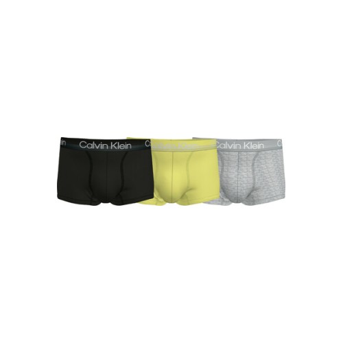 Men's Boxer Briefs Calvin Klein Modern Structure CTN-Trunk Black, Yellow, Grey 3-Pack