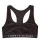 Women's Tommy Hilfiger Unlined Bralette Velour Bla...
