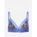Women's Tommy Hilfiger Original Lace-Unlined Lace Triangle Print Bra Blue