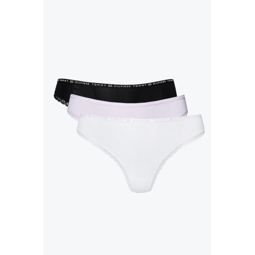 Women's Lace Thong Tommy Hilfiger in Light Pink, Black, Beige 3-Pack Women's Lace Thong Tommy Hilfiger in Light Pink, Black, Beige 3-Pack