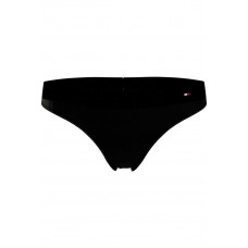 Women's Tommy Hilfiger Tonal Logo Black Thong