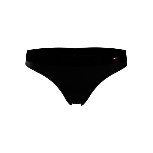 Women's Tommy Hilfiger Tonal Logo Black Thong Women's Tommy Hilfiger Tonal Logo Black Thong