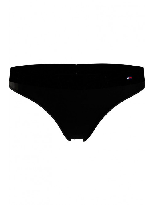 Women's Tommy Hilfiger Tonal Logo Black Thong