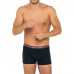 Men's boxers Tommy Hilfiger Trunk Printed WB black with checkered waistband 3-pack
