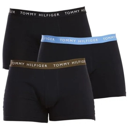 Men's boxers Tommy Hilfiger Recycled Essentials Trunk navy blue with colorful stripes 3-pack Men's boxers Tommy Hilfiger Recycled Essentials Trunk navy blue with colorful stripes 3-pack