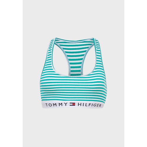 Women's Bra Tommy Hilfiger Logo Band Racerback Striped Women's Bra Tommy Hilfiger Logo Band Racerback Striped