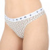 Tommy Hilfiger Women's Print Thong 3-Pack Multicolor - Pink, White, Black