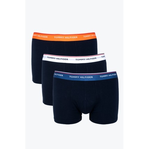 Men's Boxers Tommy Hilfiger Premium Essentials Dark Blue with Colored Waistband 3-Pack Men's Boxers Tommy Hilfiger Premium Essentials Dark Blue with Colored Waistband 3-Pack