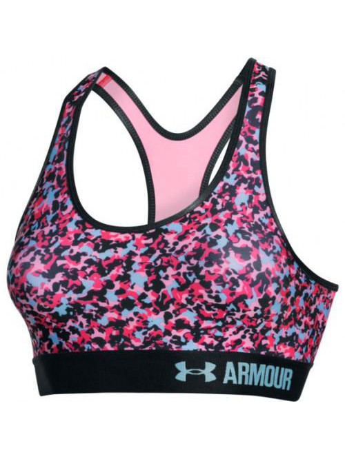 Women's Under Armour MID Printed Sports Bra Pink