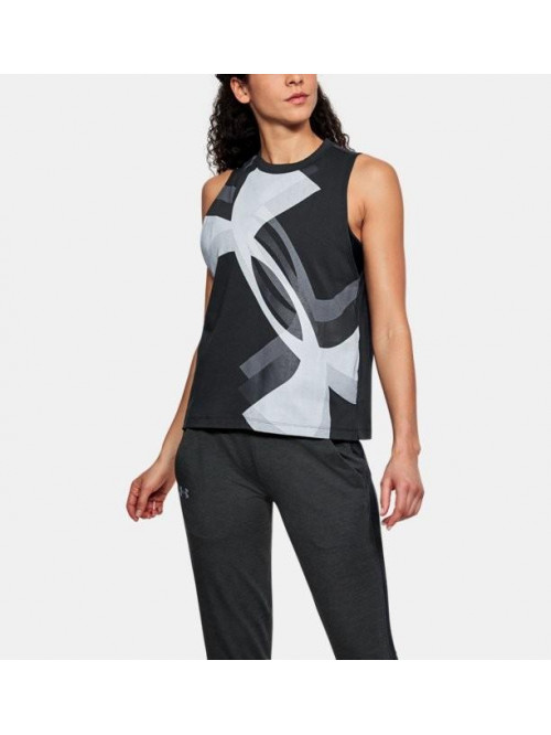 Women's Tank Top Under Armour Muscle Tank Black