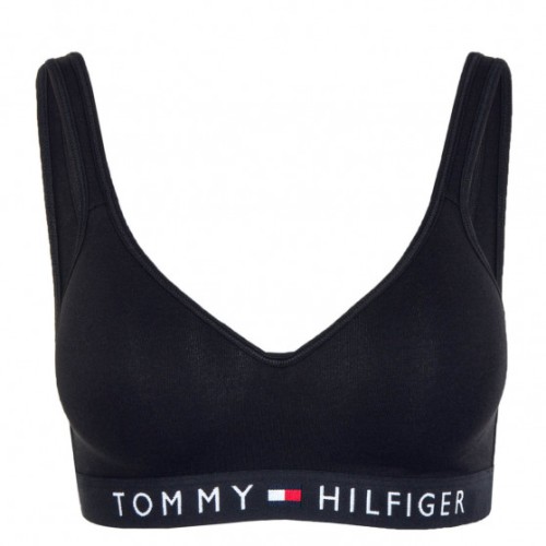 Women's Sports Bra Tommy Hilfiger Bralette Lift Black Women's Sports Bra Tommy Hilfiger Bralette Lift Black