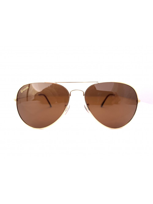 Aviator Pilot Gold Polarized Sunglasses