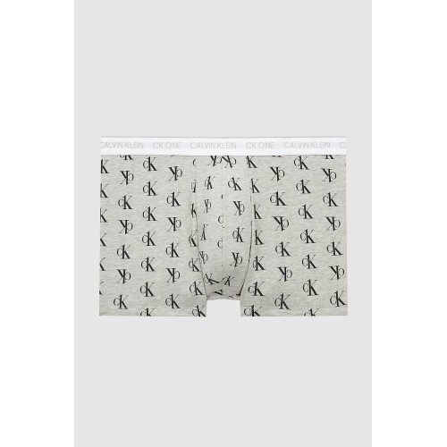 Calvin Klein Men's Boxers CK ONE Staggered Logo Gray Calvin Klein Men's Boxers CK ONE Staggered Logo Gray