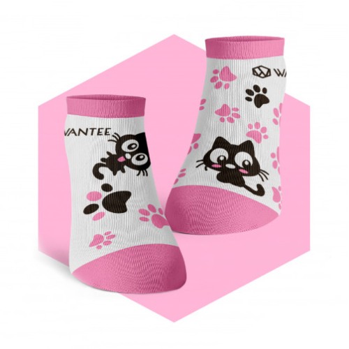 Cute Cat Ankle Socks Wantee Cute Cat Ankle Socks Wantee
