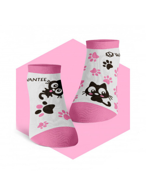 Cute Cat Ankle Socks Wantee