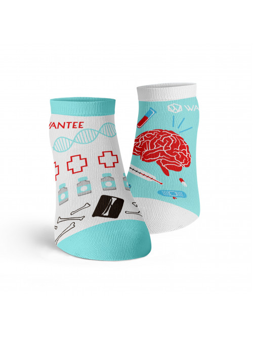 Medical Blue Ankle Socks Wantee