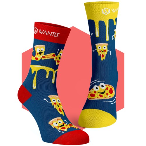 Crazy Pizza Socks Wantee Crazy Pizza Socks Wantee