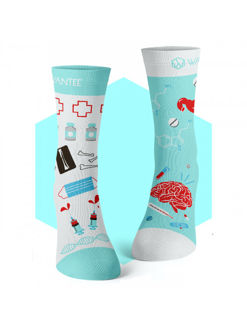 Medical Blue Socks Wantee