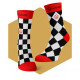  Life’s Chessboard Socks Wantee