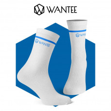 Basic White and Blue Socks Wantee