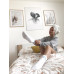 Basic White and Blue Socks Wantee