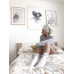 Basic White and Blue Socks Wantee