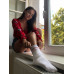 Basic Black and Red Socks Wantee